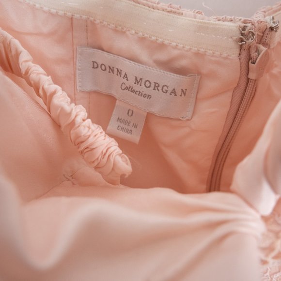 Donna Morgan Collection x BHLDN Reese Strapless Notch Neck floral Lace Gown sz 0 - Picture 9 of 16